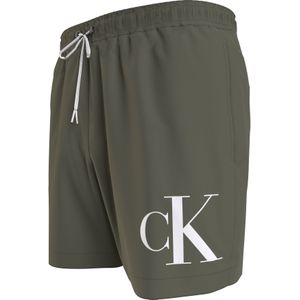 Calvin Klein - Medium Drawstring - Zwembroek - Olijfgroen
