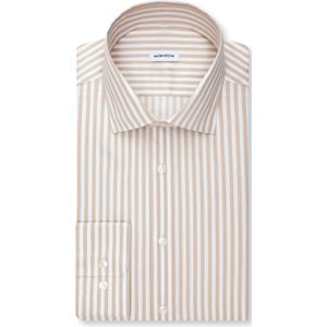 Seidensticker slim fit overhemd, popeline, beige gestreept