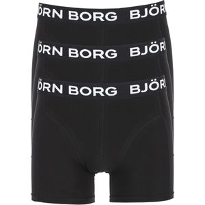 Bjorn Borg boxershorts Essential (3-pack), heren boxers normale lengte, zwart -  Maat: M