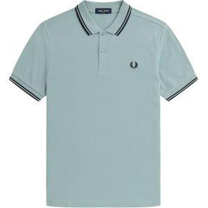 Fred Perry M3600 polo twin tipped shirt, pique, blauw -  Maat: S