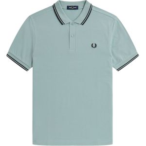 Fred Perry M3600 polo twin tipped shirt, pique, blauw -  Maat: L
