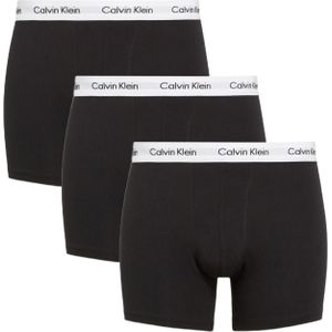 Calvin Klein Boxer Briefs (3-pack), heren boxers extra lang, zwart -  Maat: 3XL