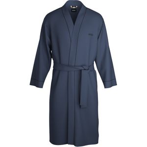 BOSS Kimono, heren ochtendjas (dun), blauw -  Maat: S