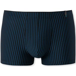 SCHIESSER Long Life Soft boxer (1-pack), heren shorts marine-zwart gestreept -  Maat: L