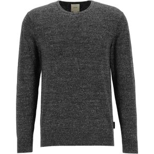 Calvin Klein heren pullover katoen met kasjmier, zwart - Maat: S