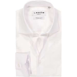 Ledub modern fit overhemd, mouwlengte 72 cm, popeline, wit