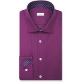 Seidensticker slim fit overhemd, popeline, paars