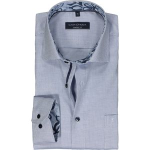 CASA MODA comfort fit overhemd, dobby, blauw