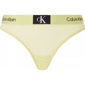 Calvin Klein dames modern thong (1-pack), string, geel -  Maat: M