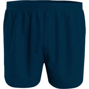 Calvin Klein Woven Boxers (1-pack), heren boxers wijd katoen, blauw -  Maat: L