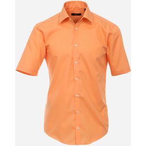 VENTI modern fit overhemd, korte mouw, popeline, oranje 44