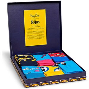 Happy Socks The Beatles Collector Box Set (6-pack), unisex sokken in cadeauverpakking - Unisex - Maat: 36-40