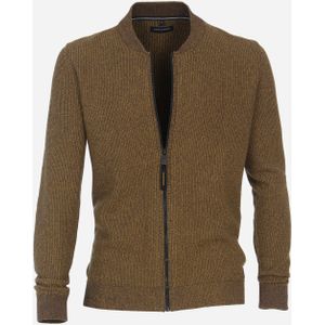 CASA MODA comfort fit vest, geel melange -  Maat: 5XL