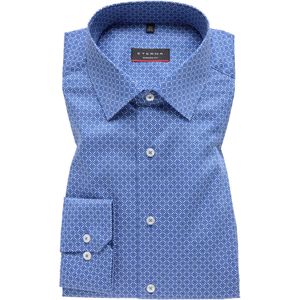 ETERNA modern fit overhemd overhemd, twill, blauw dessin 43