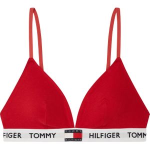 Tommy Hilfiger dames Tommy 85 triangel BH, katoen gevoerd, rood