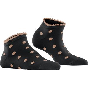 FALKE Lady Bug dames sneakersokken, zwart (black) -  Maat: 35-38