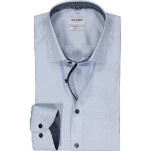 OLYMP Level 5 body fit overhemd, popeline, lichtblauw