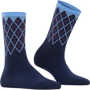 Burlington Mayfair damessokken - blauw (marine) - Maat: 36-41