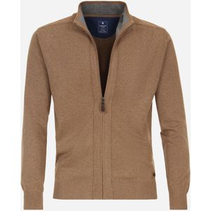 Redmond heren vest katoen, opstaande kraag, camel (middeldik) -  Maat: 6XL