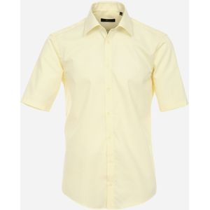 VENTI modern fit overhemd, korte mouw, popeline, geel 48