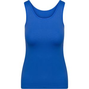 RJ Bodywear Pure Color dames top (1-pack), hemdje met brede banden, blauw -  Maat: 4XL