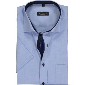 ETERNA comfort fit overhemd, korte mouw, fijn Oxford heren overhemd, lichtblauw (blauw gestipt contrast) 50