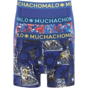 Muchachomalo heren boxershorts (3-pack), shorts Hercules Baywatch, print, blauw -  Maat: 3XL