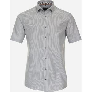 VENTI modern fit overhemd, korte mouw, twill, groen