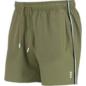 HUGO BOSS Iconic swim shorts, heren zwembroek, beige -  Maat: XXL