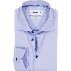 Ledub - Modern Fit - Overhemd - Lichtblauw - Strijkvriendelijk