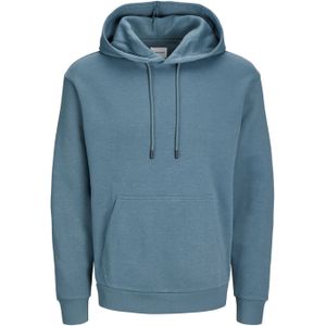 JACK & JONES Bradley sweat hood regular fit, heren hoodie katoenmengsel met capuchon, middenblauw