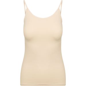 RJ Bodywear Pure Color dames spaghetti top (1-pack), hemdje met smalle verstelbare bandjes, huid