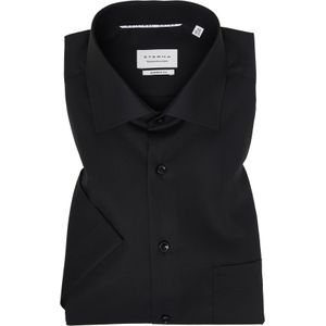 ETERNA modern fit overhemd korte mouw, popeline, zwart 46