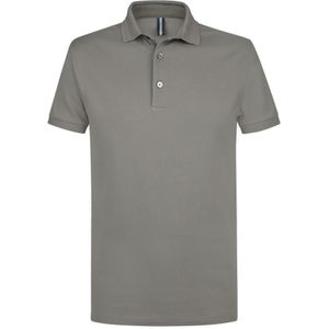 Profuomo slim fit heren polo, olijfgroen