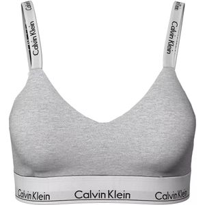 Calvin Klein dames Modern Cotton lightly lined bralette, bralette, grijs