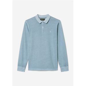 Marc O'Polo regular fit polo - heren poloshirt korte mouw - middenblauw