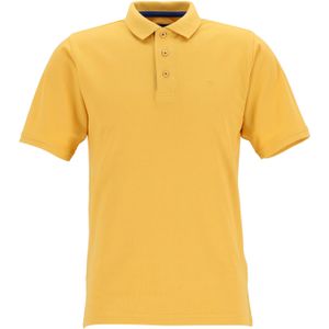 Redmond modern fit poloshirt - geel (blauw contrast)