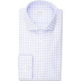 Seidensticker slim fit overhemd, popeline, blauw geruit