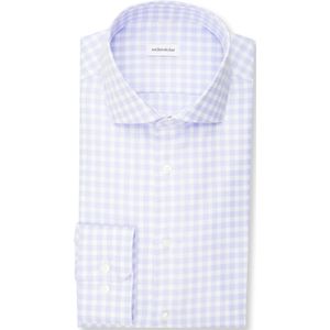 Seidensticker slim fit overhemd, popeline, blauw geruit