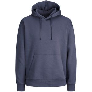 JACK & JONES Star basic sweat hood regular fit, heren hoodie katoenmengsel met capuchon, grijs-blauw -  Maat: XL