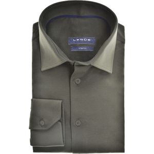 Ledub slim fit overhemd, donkergroen