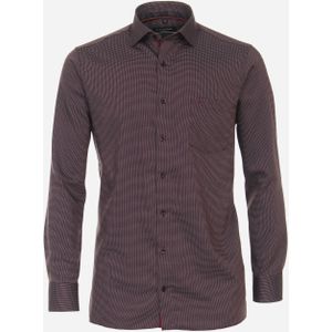 CASA MODA comfort fit overhemd, mouwlengte 72 cm, dobby, rood 49