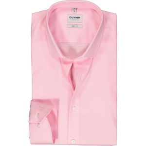 OLYMP Level 5 body fit overhemd, mouwlengte 7, structuur, roze 43