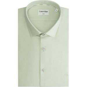 Calvin Klein slim fit overhemd, Tonal Structure Slim Shirt, groen 42