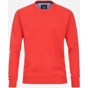 Redmond heren trui katoen, O-hals, rood (middeldik)
