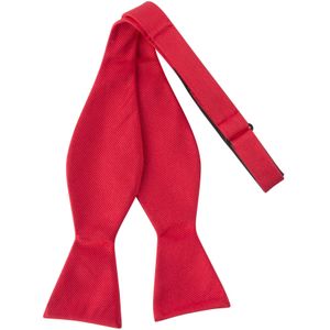 Zelfstrikker zijde, rood -  Maat: One size