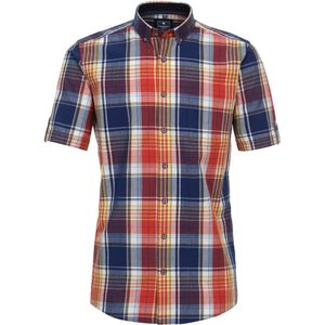 Redmond - Multicolor Geruit - Overhemd - Katoen - Korte Mouwen