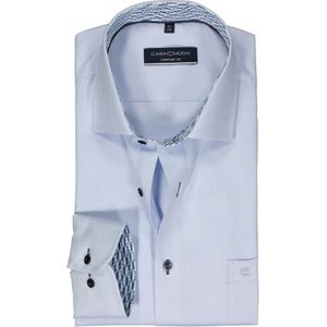 CASA MODA comfort fit overhemd, structuur, blauw