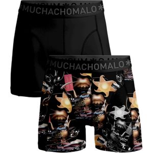 Muchachomalo boxershorts, heren boxers normale lengte (2-pack), Rolling Stones Beatles -  Maat: XXL