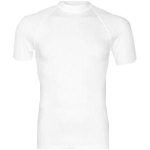 RJ Bodywear thermo T-shirt, heren thermo shirt korte mouw, wit -  Maat: S